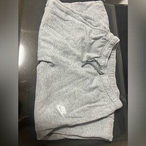 Gray Nike flared sweats